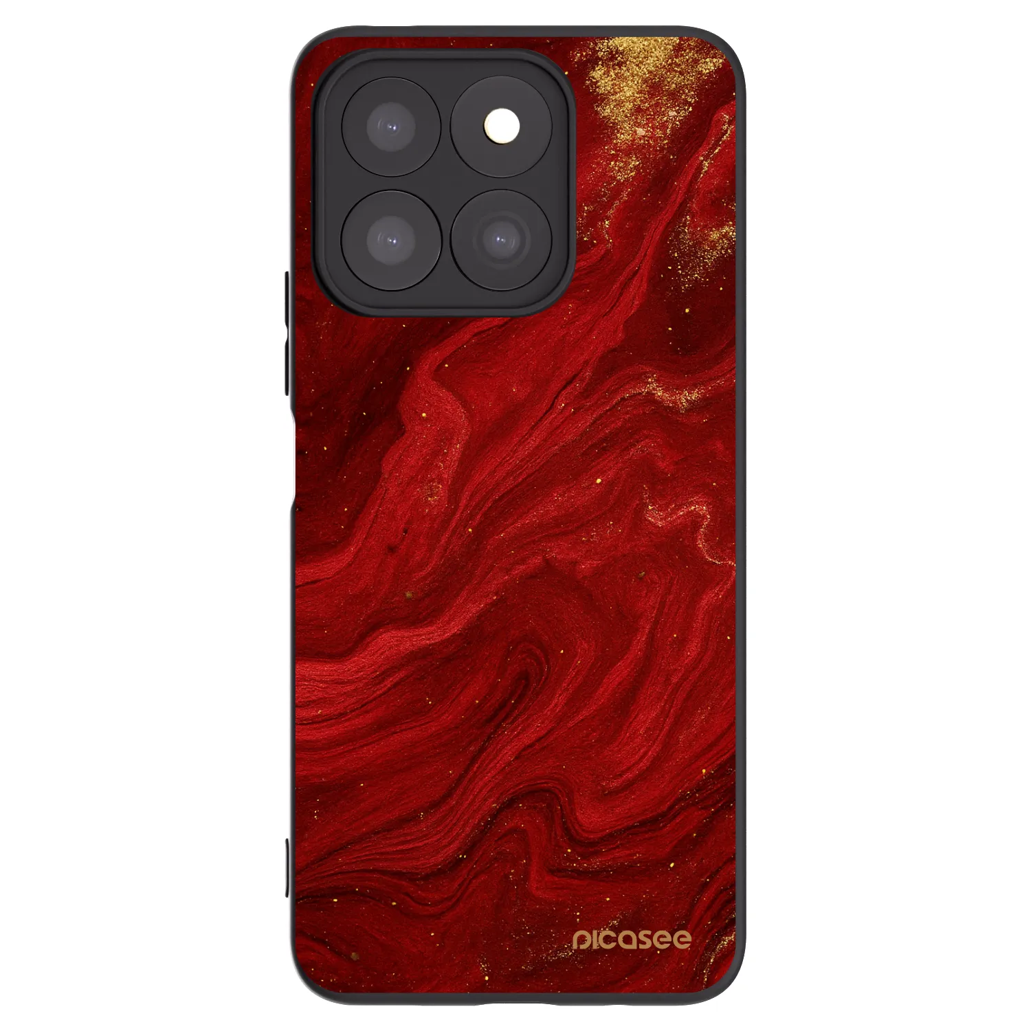 Picasee husă neagră din silicon pentru Honor X8b - Red