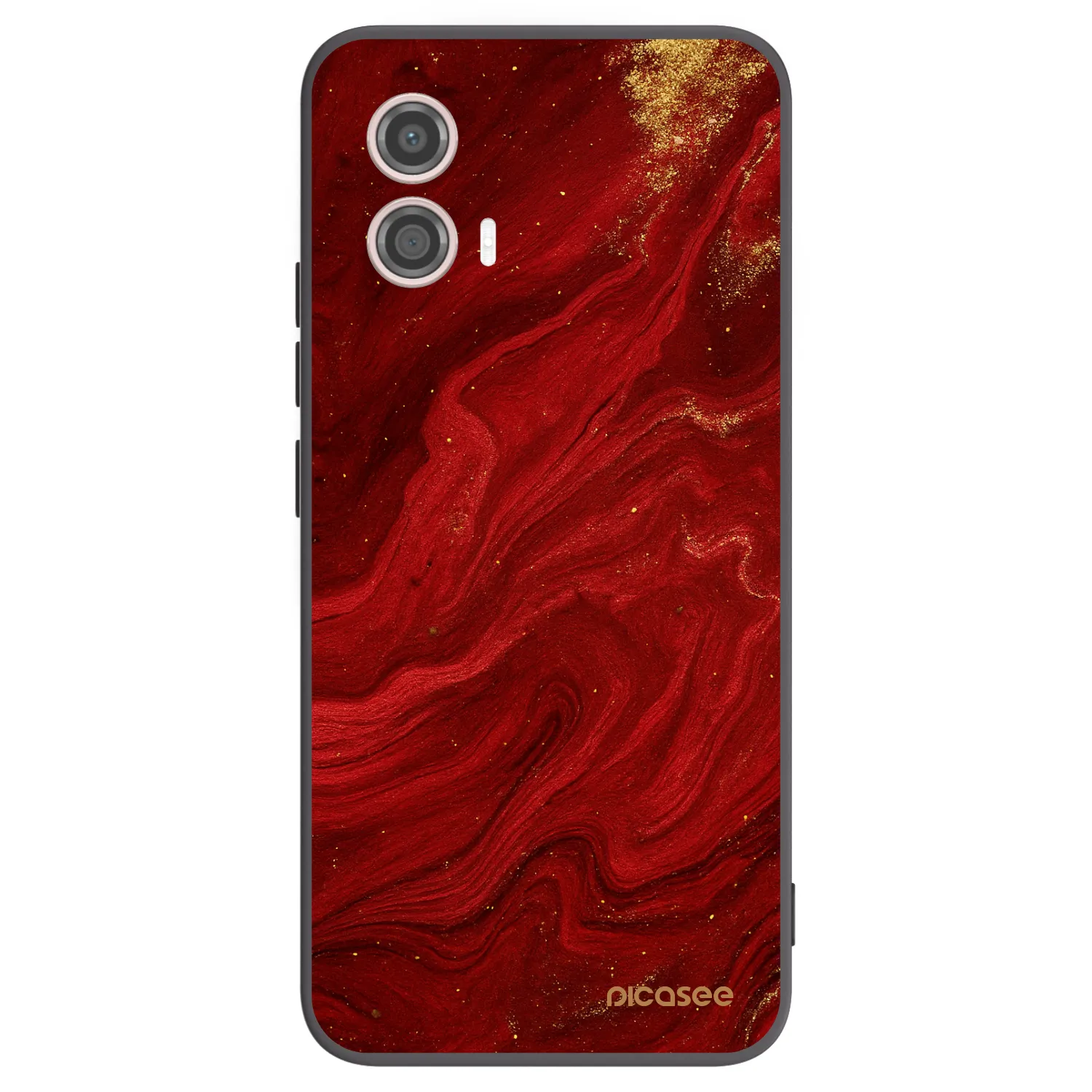 Picasee husă neagră din silicon pentru Motorola Moto G53 5G - Red