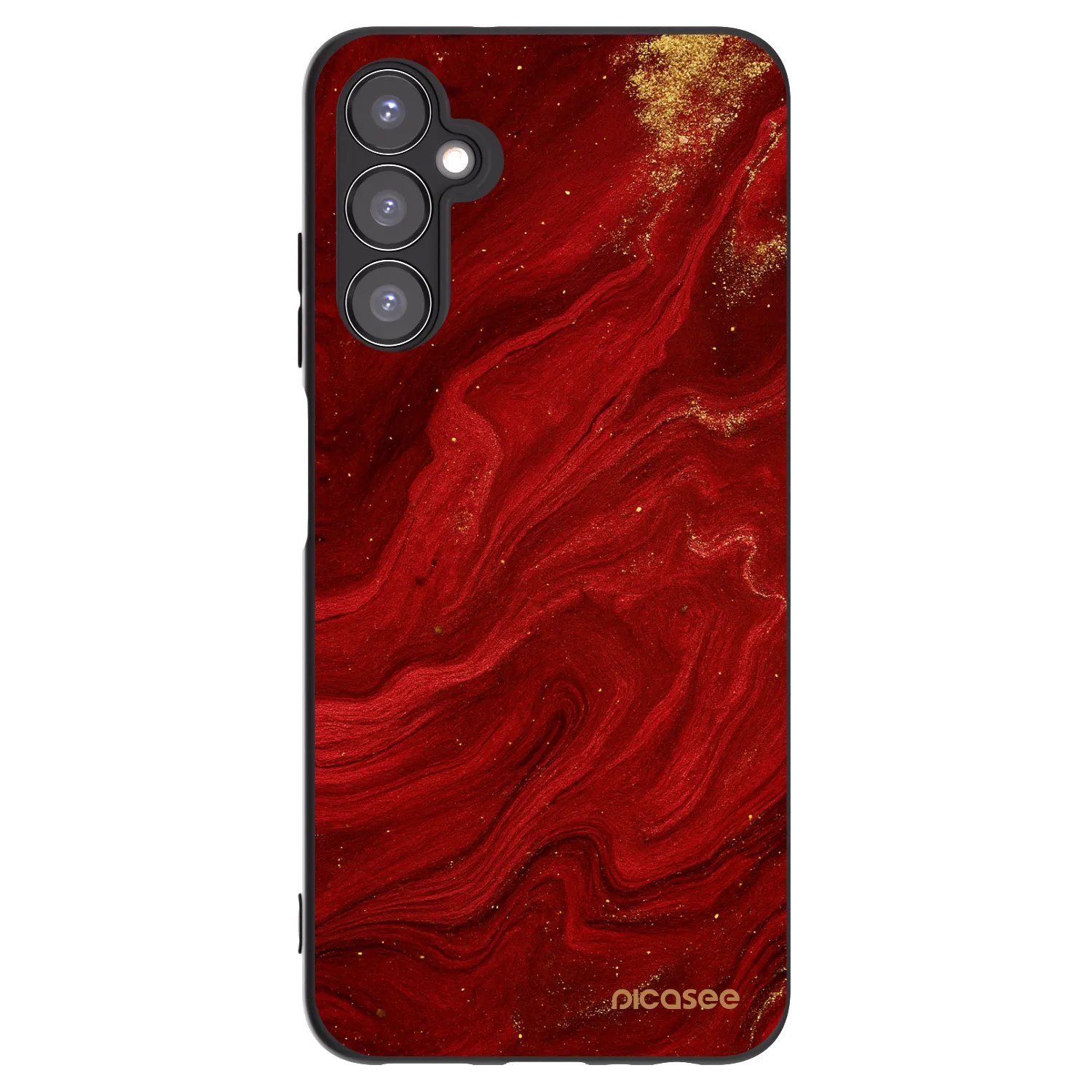 Picasee husă neagră din silicon pentru Samsung Galaxy A05s A057G - Red
