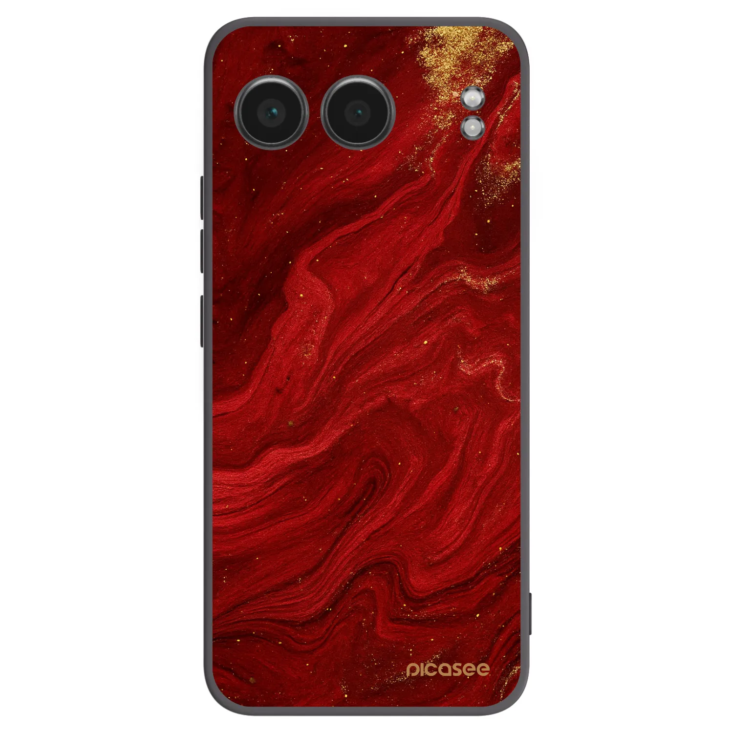 Picasee husă neagră din silicon pentru OnePlus Nord 4 - Red