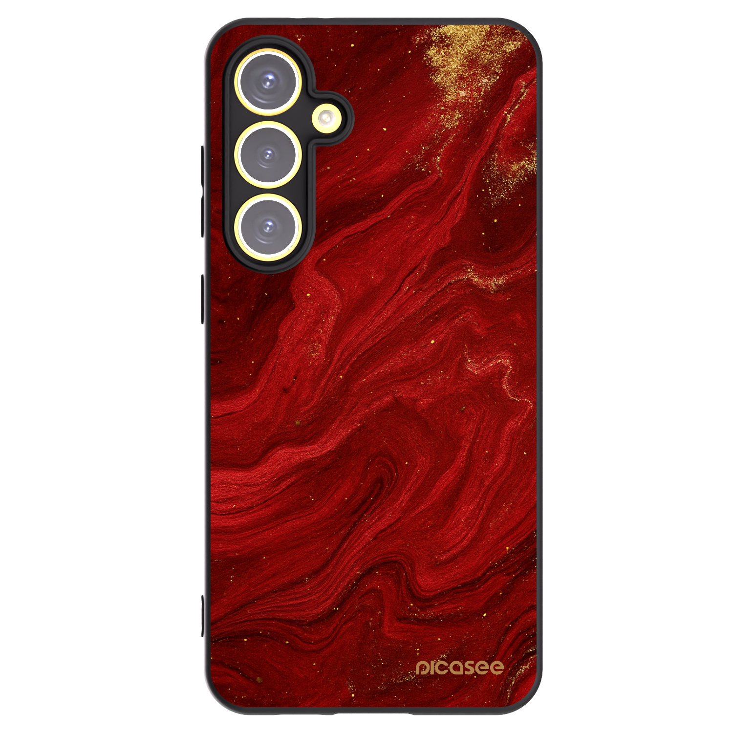 Picasee husă neagră din silicon pentru Samsung Galaxy S24 FE S721B - Red