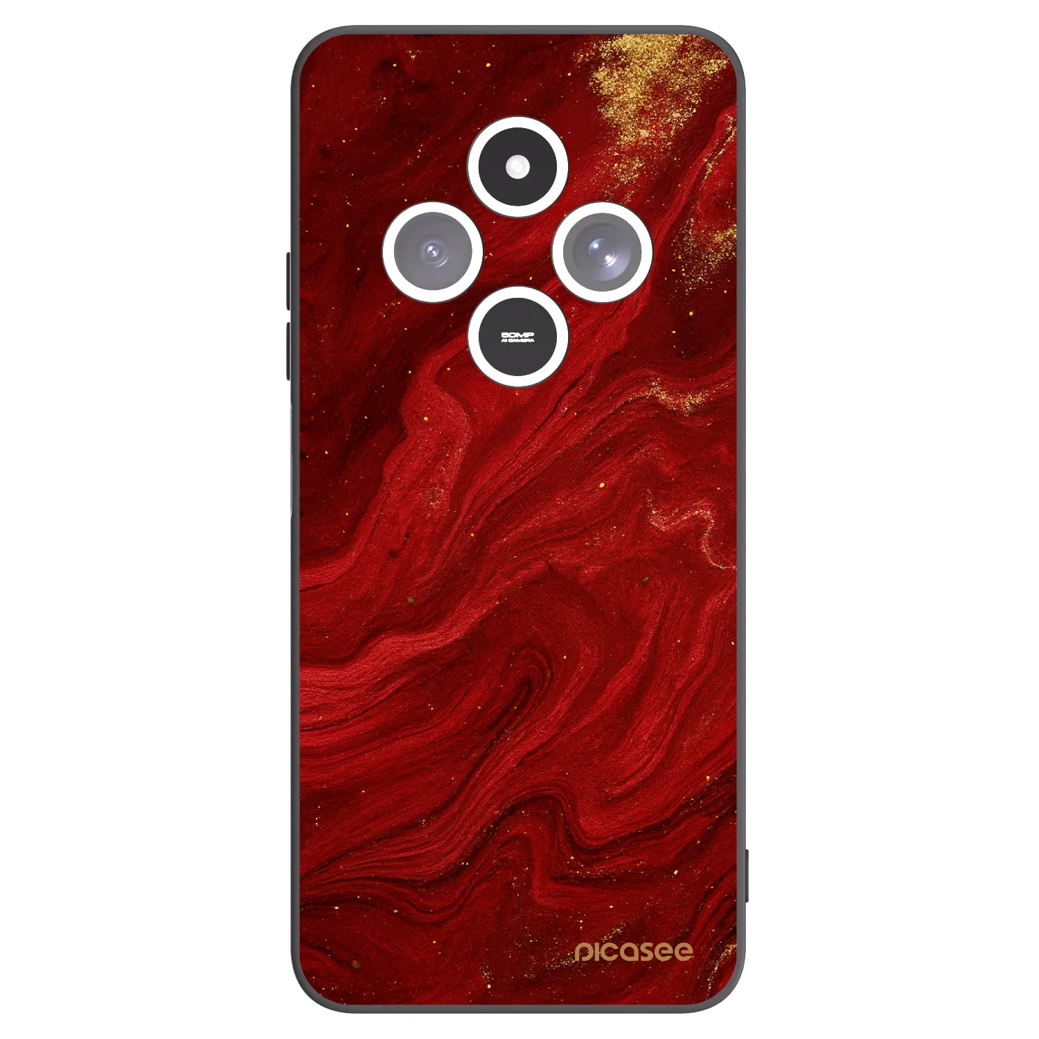 Picasee husă neagră din silicon pentru Xiaomi Redmi 14C - Red