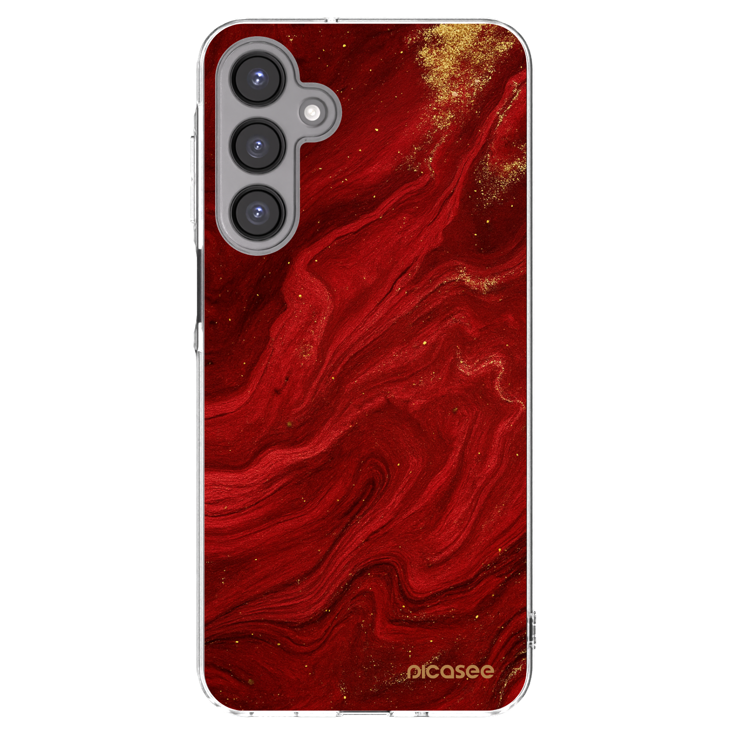 Picasee husă transparentă din silicon pentru Samsung Galaxy A16 5G - Red