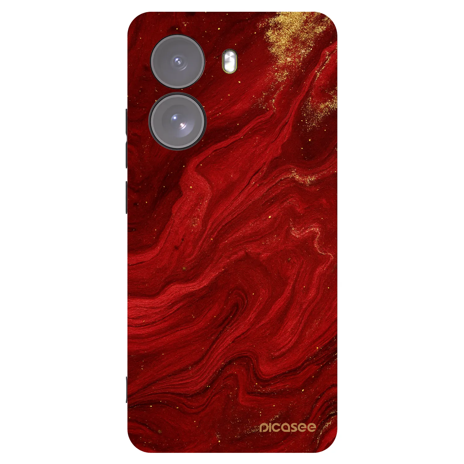 Picasee husă neagră din silicon pentru Xiaomi Poco X7 - Red