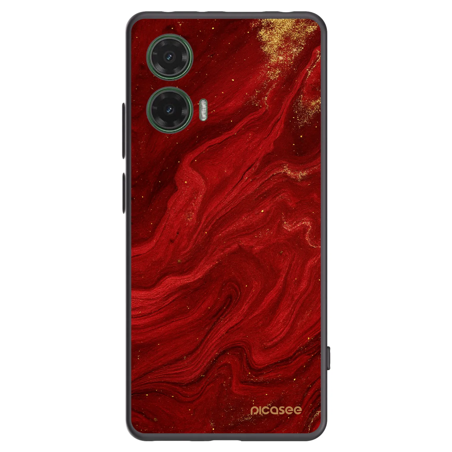 Picasee husă neagră din silicon pentru Motorola Moto G35 5G - Red