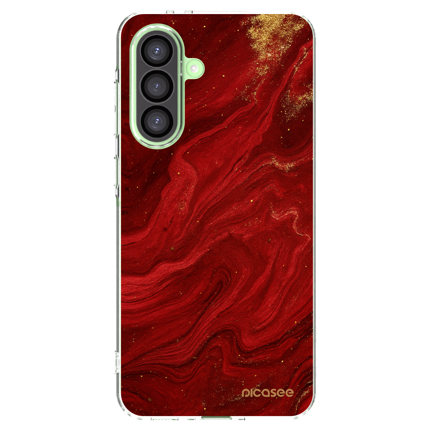 Picasee husă transparentă din silicon pentru Samsung Galaxy A26 5G A266B - Red