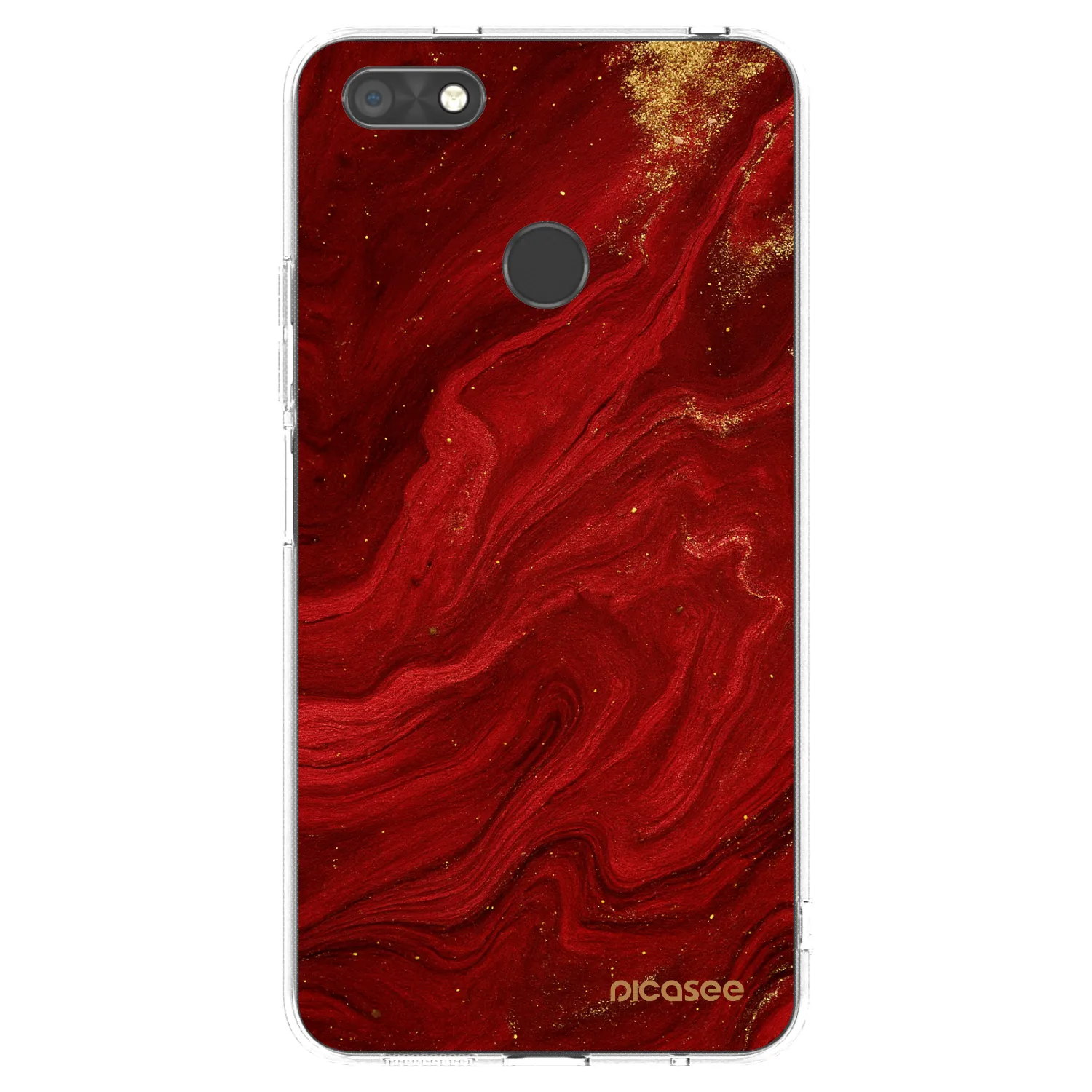 Picasee husă transparentă din silicon pentru Huawei P9 Lite Mini - Red