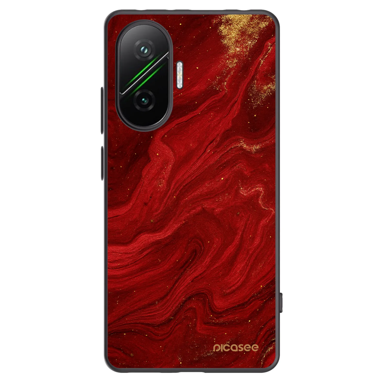 Picasee husă neagră din silicon pentru Xiaomi Poco F7 Pro 5G - Red