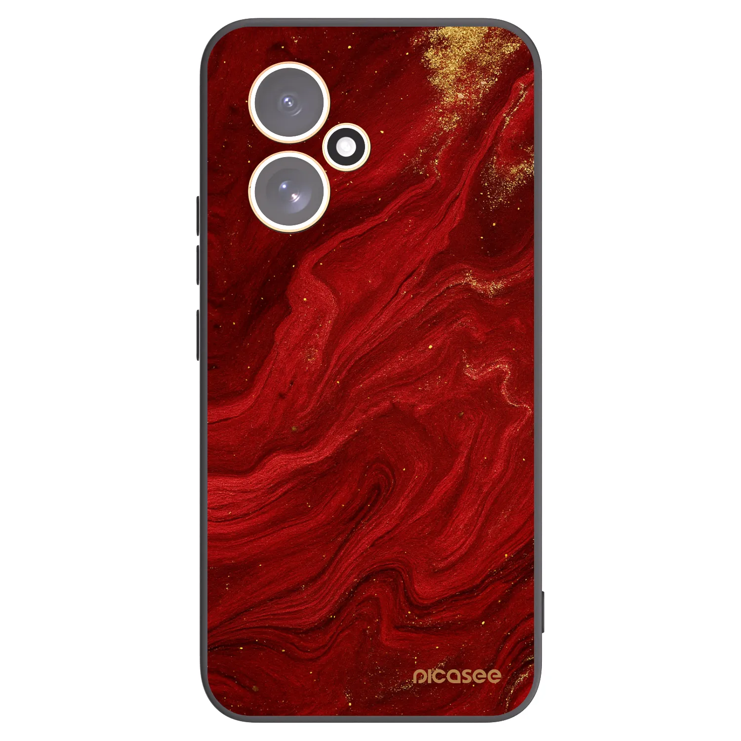 Picasee husă neagră din silicon pentru Honor 400 5G - Red