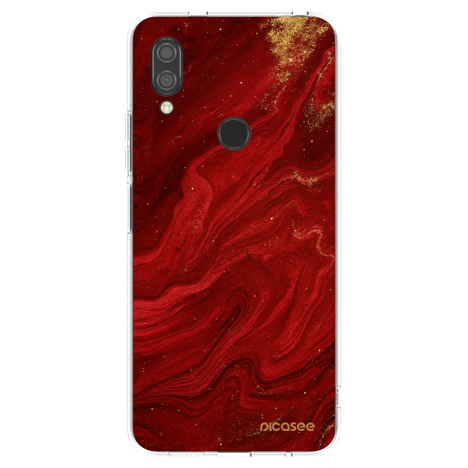 Picasee husă transparentă din silicon pentru Xiaomi Redmi 7 - Red
