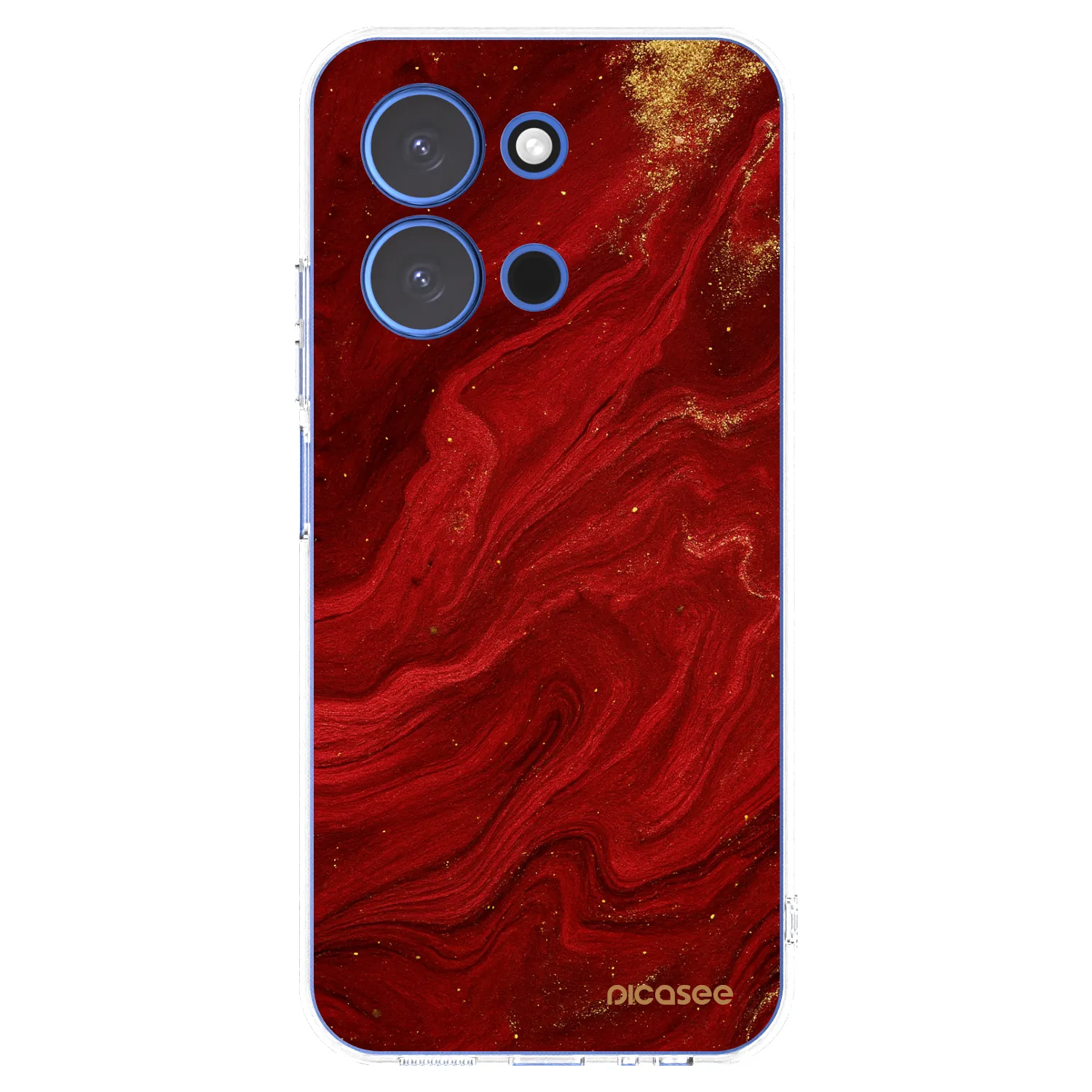 Picasee husă transparentă din silicon pentru Xiaomi Redmi 15C 4G - Red