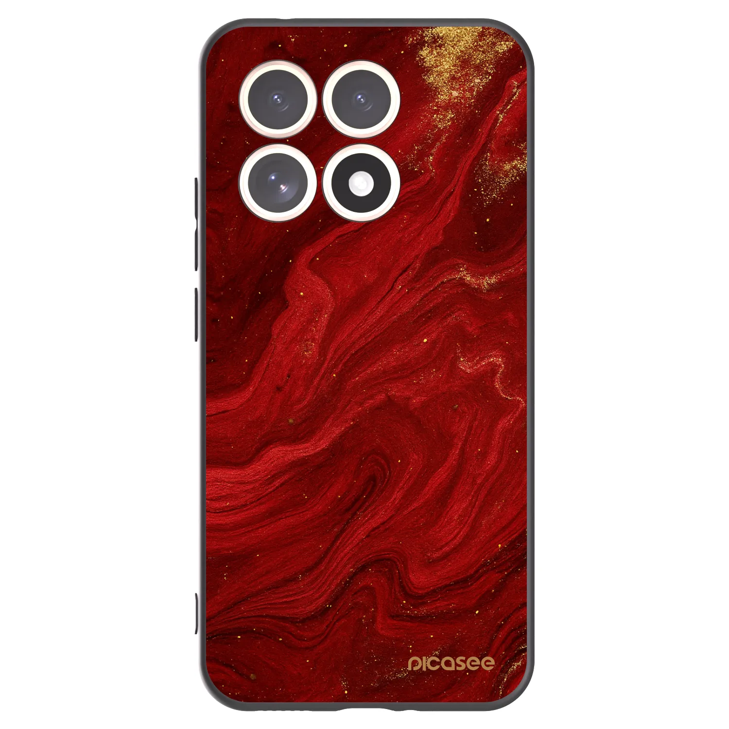 Picasee husă neagră din silicon pentru Xiaomi 15T - Red