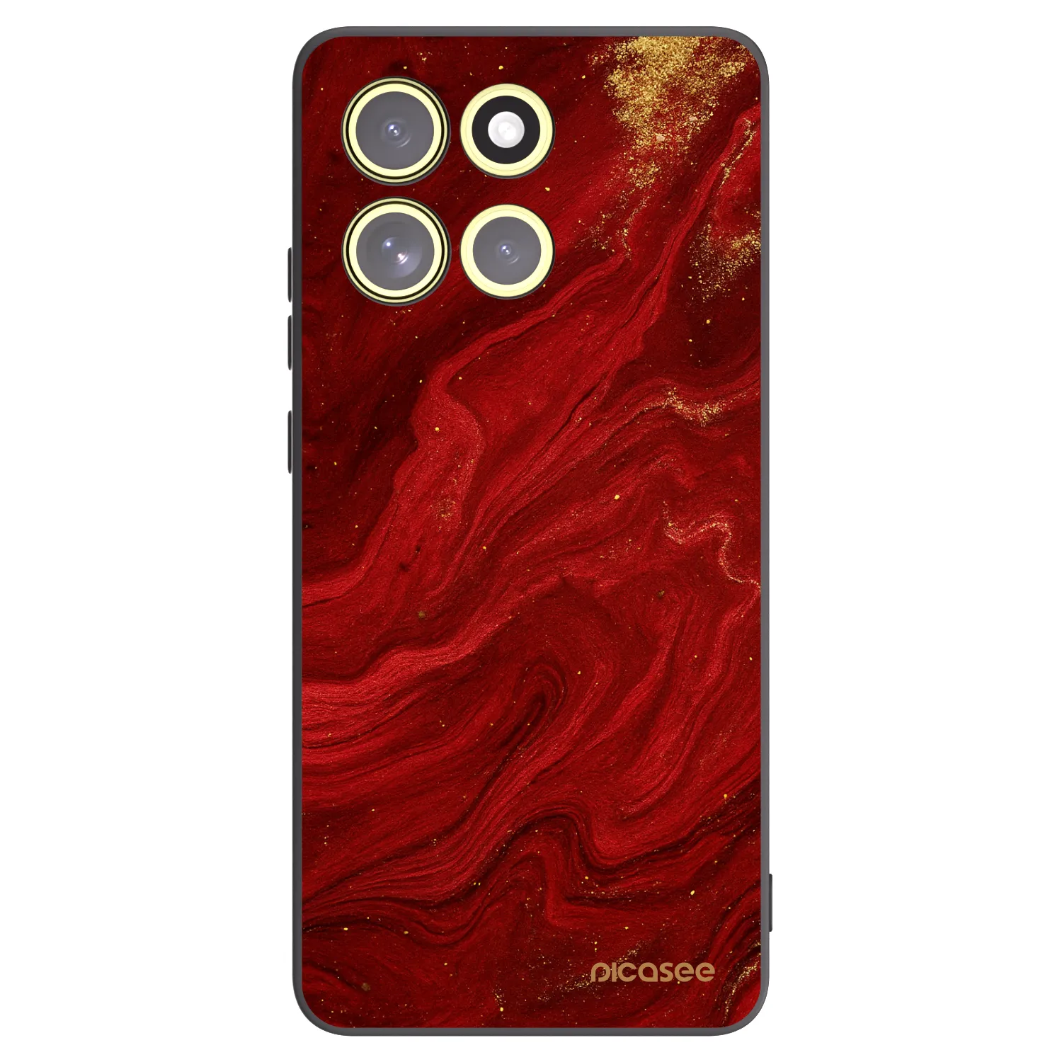 Picasee husă neagră din silicon pentru Motorola Moto G86 Power 5G - Red