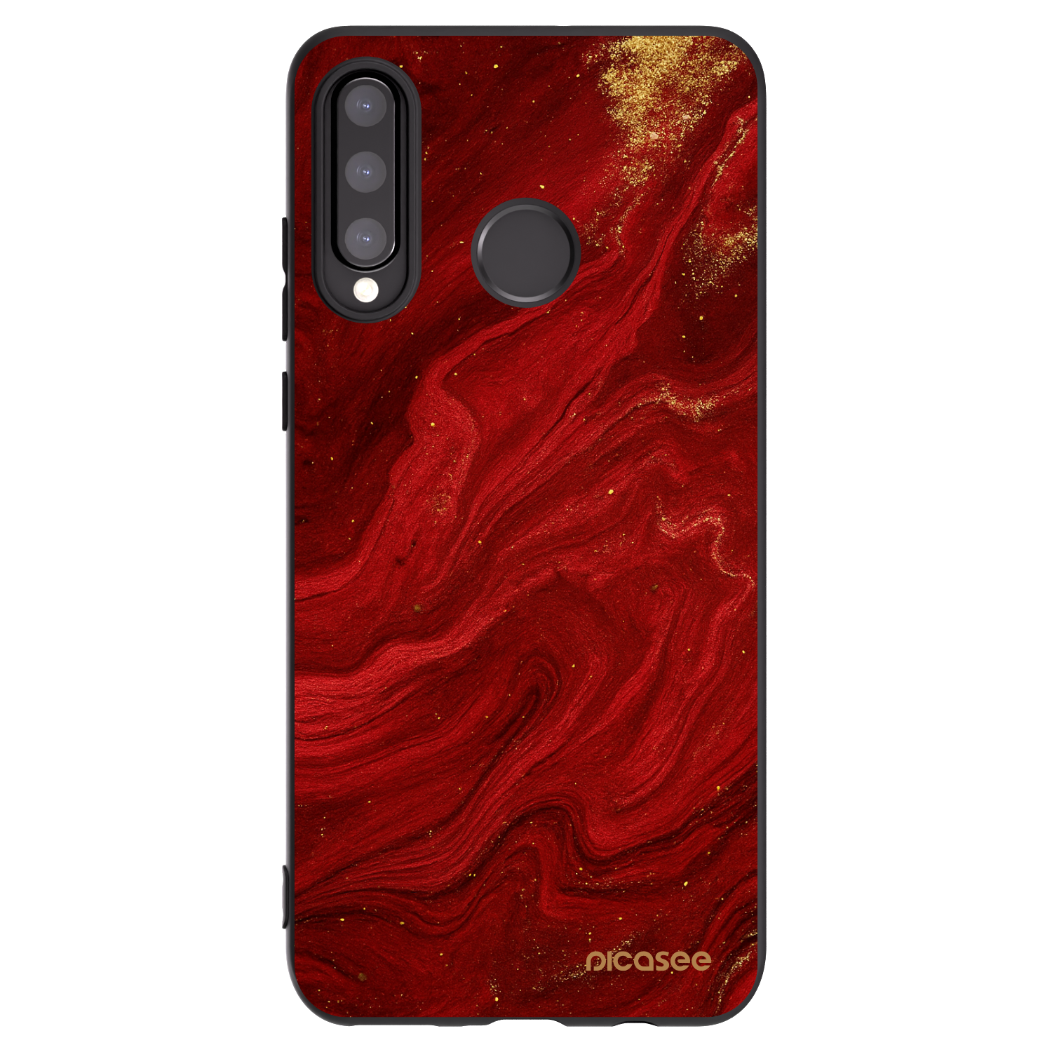 Picasee husă neagră din silicon pentru Huawei P30 Lite - Red