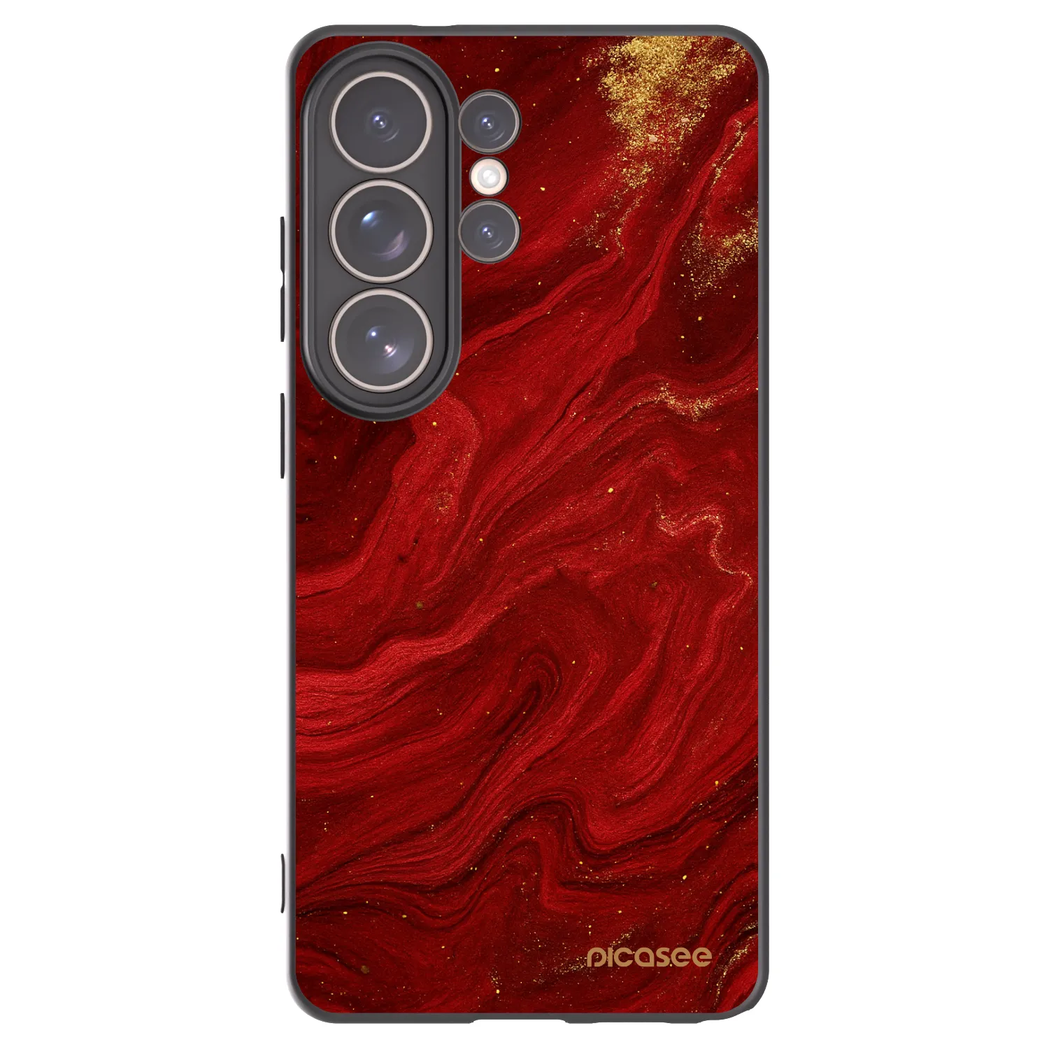 Picasee husă neagră din silicon pentru Samsung Galaxy S26 Ultra - Red