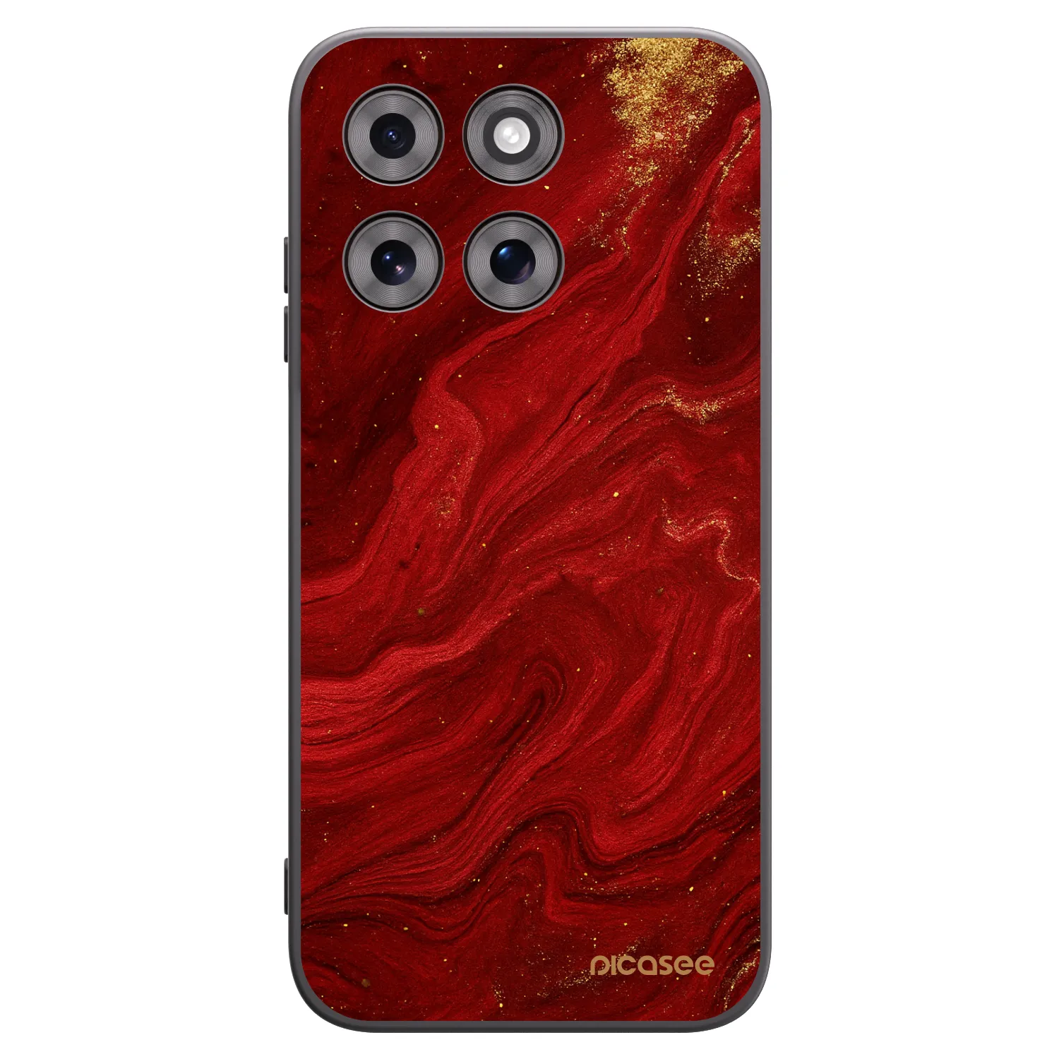 Picasee husă neagră din silicon pentru Motorola Moto G77 - Red