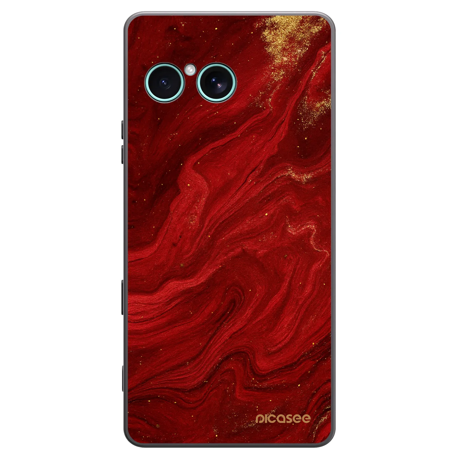 Picasee husă neagră din silicon pentru Sony Xperia 10 VII - Red