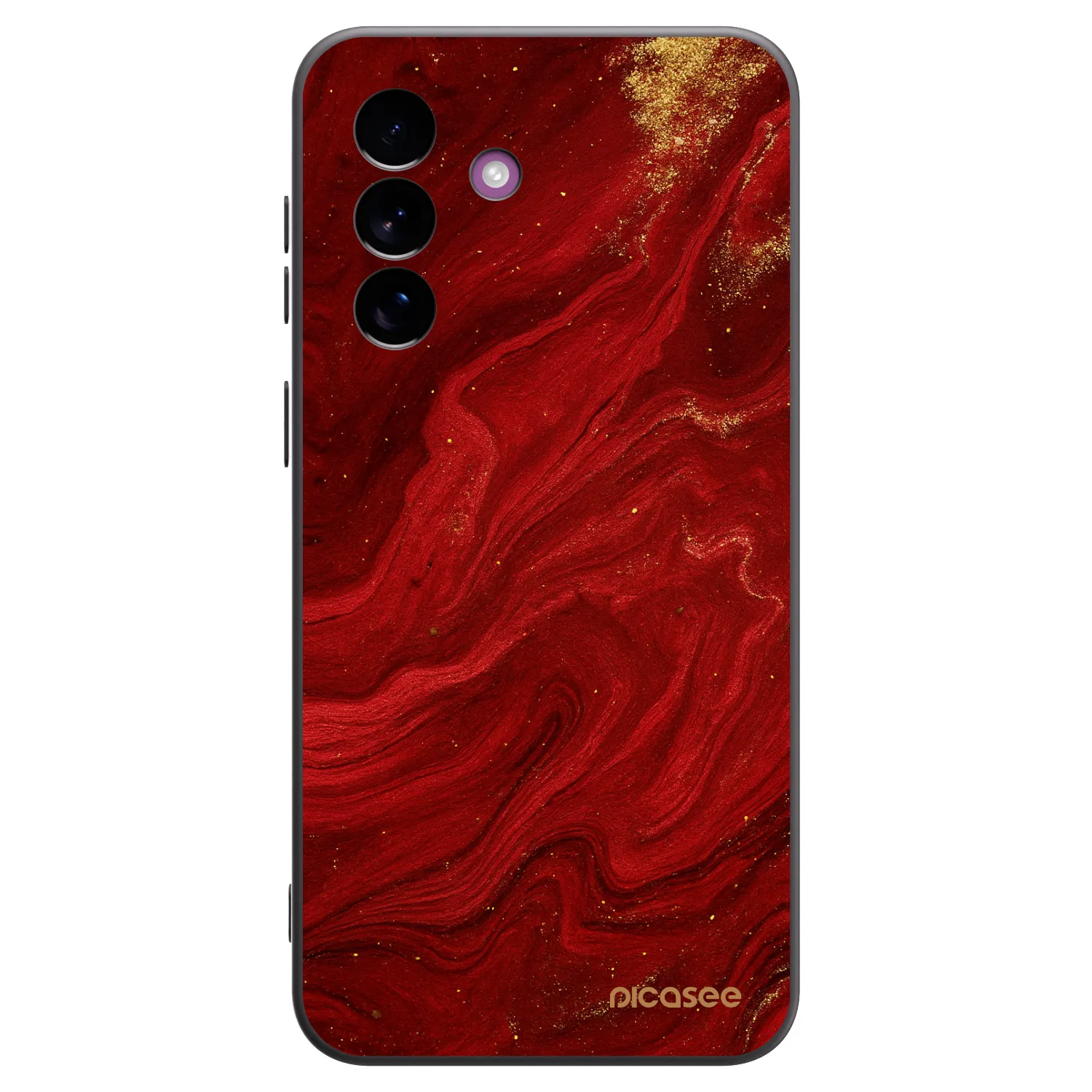 Picasee husă neagră din silicon pentru Samsung Galaxy A37 - Red