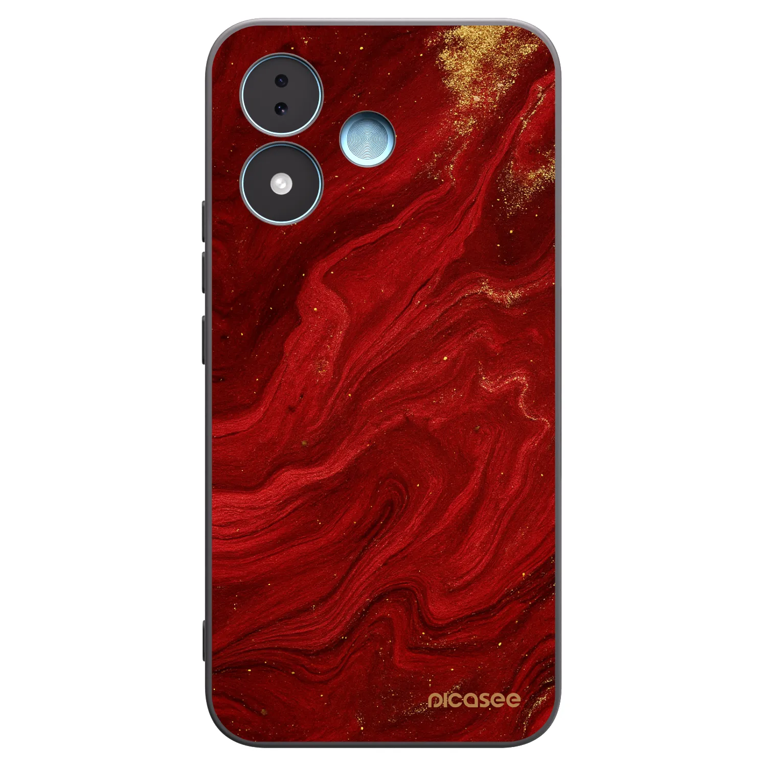 Picasee husă neagră din silicon pentru Xiaomi Redmi Note 17 5G - Red