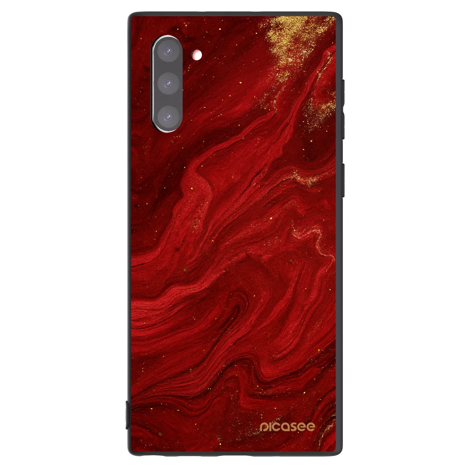 Picasee husă neagră din silicon pentru Samsung Galaxy Note 10 N970F - Red
