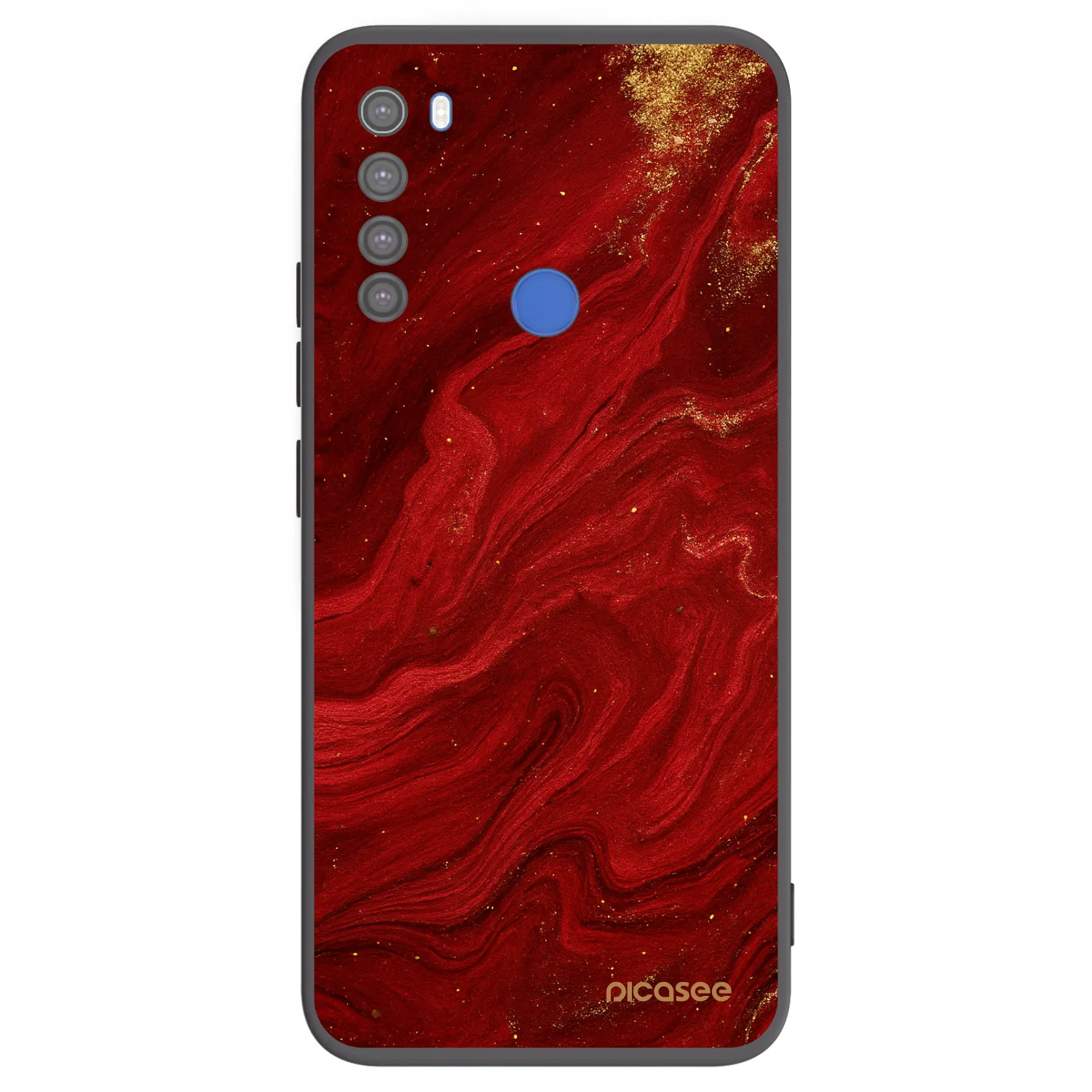 Picasee husă neagră din silicon pentru Xiaomi Redmi Note 8T - Red