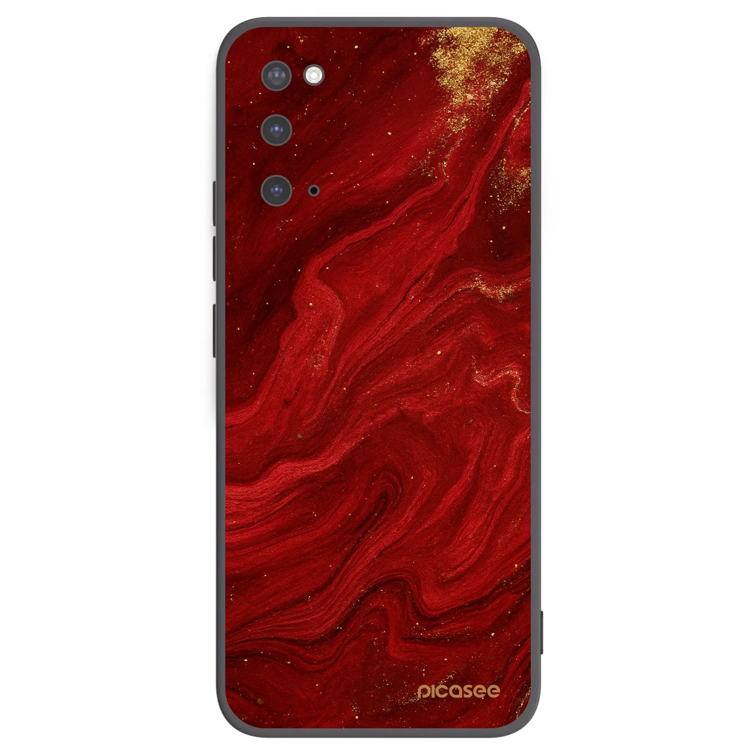 Picasee husă neagră din silicon pentru Samsung Galaxy S20 G980F - Red
