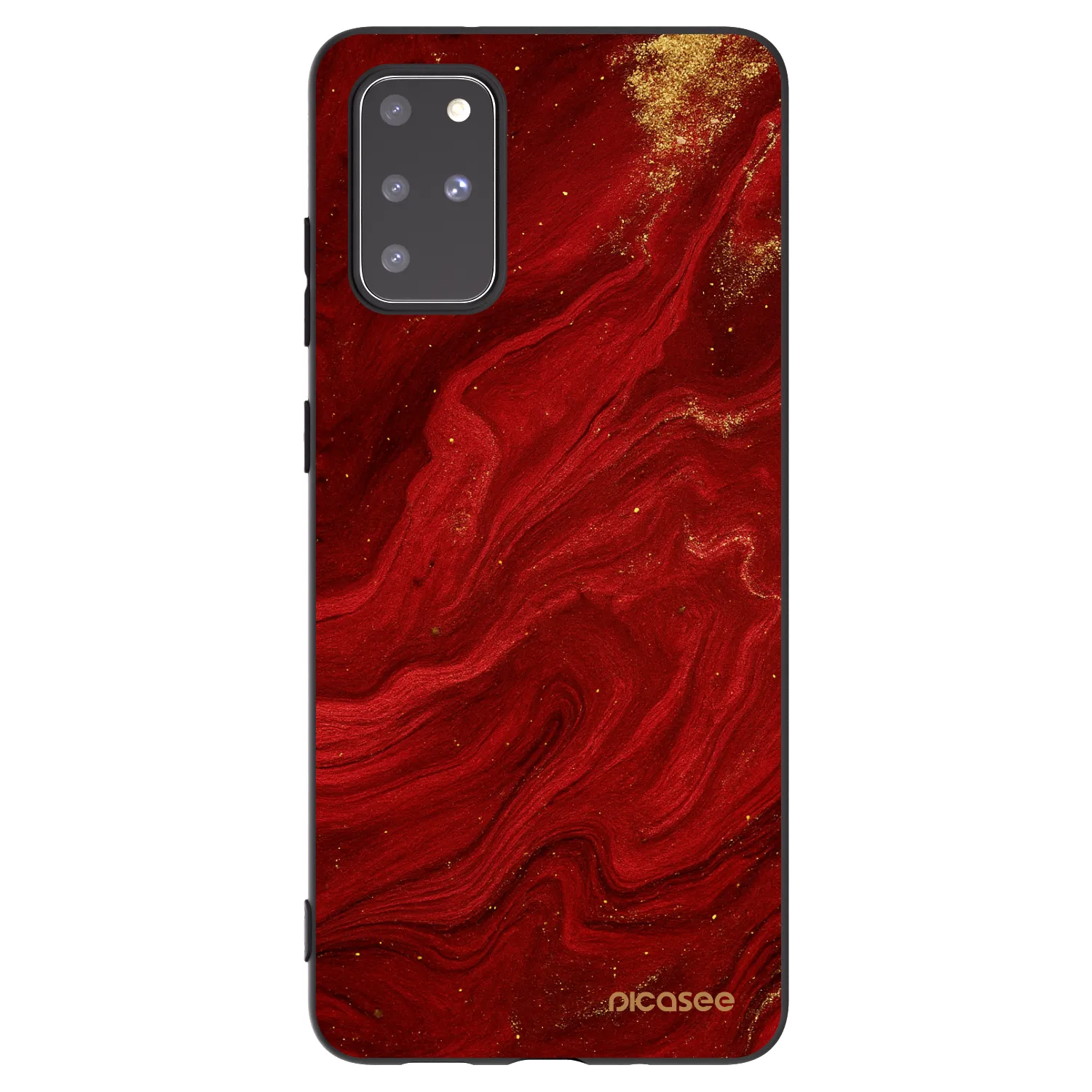 Picasee husă neagră din silicon pentru Samsung Galaxy S20+ G985F - Red