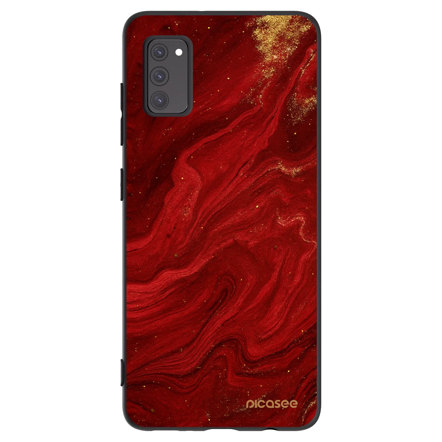 Picasee husă neagră din silicon pentru Samsung Galaxy A41 A415F - Red