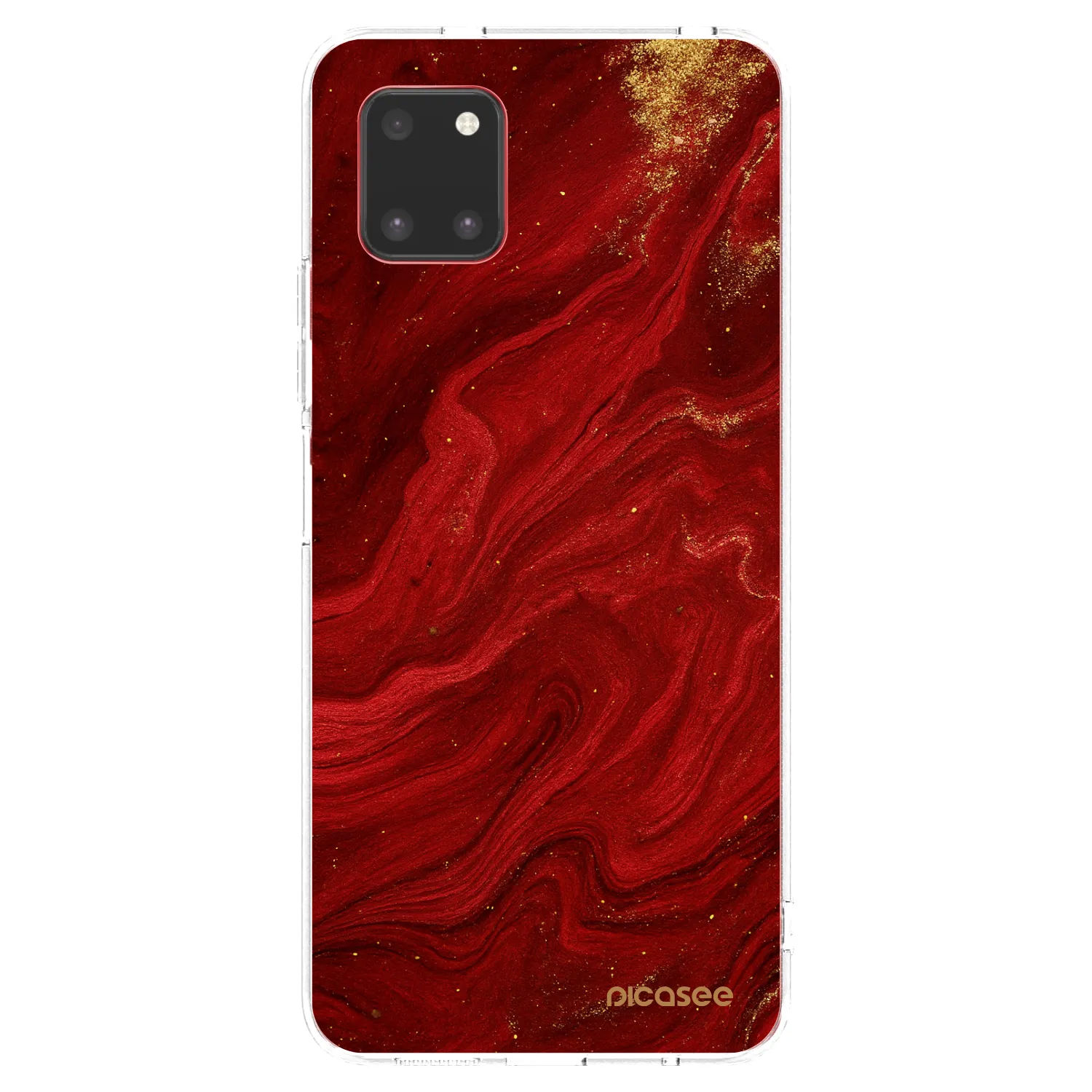 Picasee husă transparentă din silicon pentru Samsung Galaxy Note 10 Lite N770F - Red