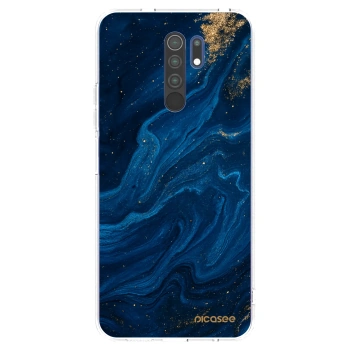 Picasee husă transparentă din silicon pentru Xiaomi Redmi 9 - Blue