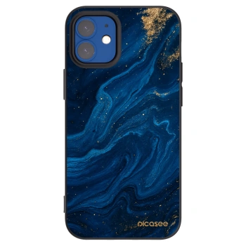 Picasee husă neagră din silicon pentru Apple iPhone 12 mini - Blue