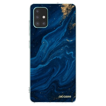 Picasee husă transparentă din silicon pentru Samsung Galaxy M51 M515F - Blue