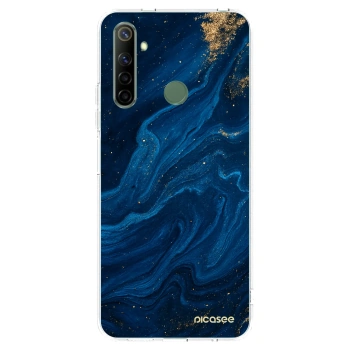 Picasee husă transparentă din silicon pentru Realme 6i - Blue