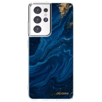 Picasee husă transparentă din silicon pentru Samsung Galaxy S21 Ultra 5G G998B - Blue