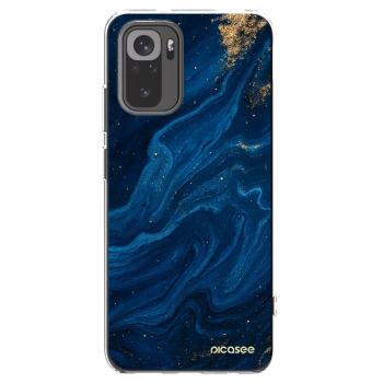 Picasee husă transparentă din silicon pentru Xiaomi Redmi Note 10 - Blue