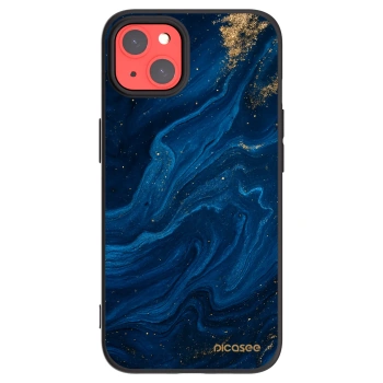 Picasee husă neagră din silicon pentru Apple iPhone 13 - Blue
