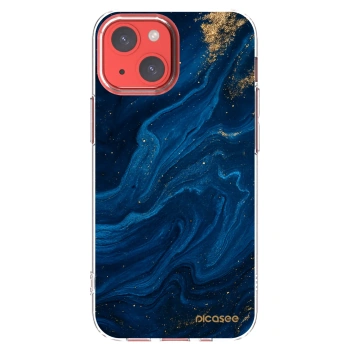Picasee husă transparentă din silicon pentru Apple iPhone 13 mini - Blue