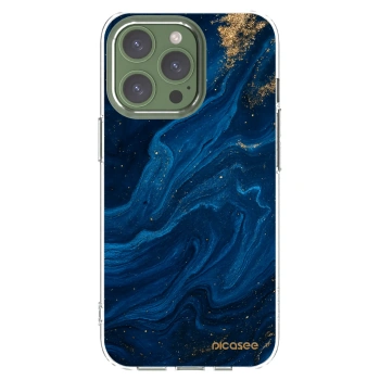 Picasee husă transparentă din silicon pentru Apple iPhone 13 Pro - Blue