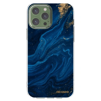 Picasee husă transparentă din silicon pentru Apple iPhone 13 Pro Max - Blue