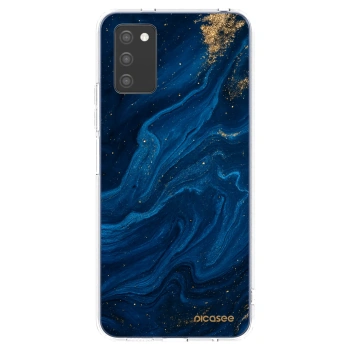 Picasee husă transparentă din silicon pentru Samsung Galaxy A02s A025G - Blue