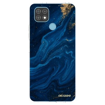 Picasee husă transparentă din silicon pentru Realme C21 - Blue