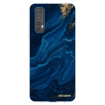 Picasee husă transparentă din silicon pentru Realme 7 - Blue