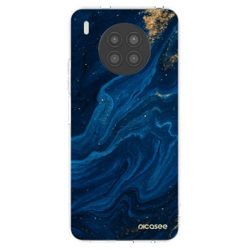 Picasee husă transparentă din silicon pentru Huawei Nova 8i - Blue