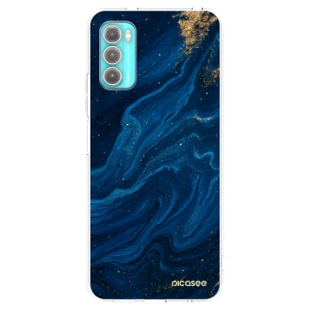 Picasee husă transparentă din silicon pentru Motorola Moto G60 - Blue