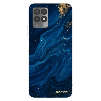 Picasee husă transparentă din silicon pentru Realme 8i - Blue