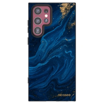 Picasee husă neagră din silicon pentru Samsung Galaxy S22 Ultra 5G - Blue