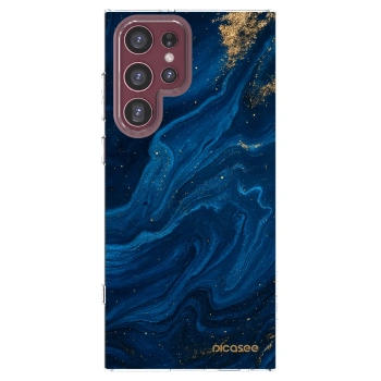 Picasee husă transparentă din silicon pentru Samsung Galaxy S22 Ultra 5G - Blue
