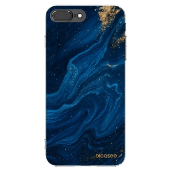 Picasee husă transparentă din silicon pentru Apple iPhone 8 Plus - Blue