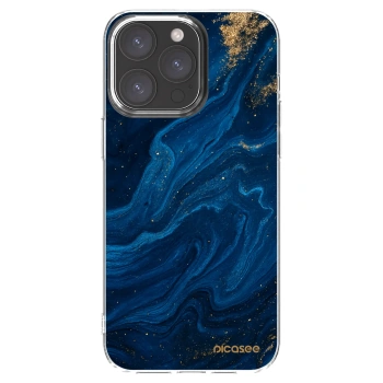 Picasee husă transparentă din silicon pentru Apple iPhone 15 Pro Max - Blue