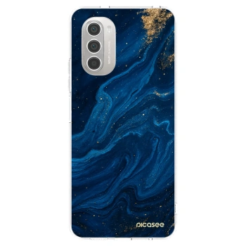 Picasee husă transparentă din silicon pentru Motorola Moto G51 - Blue